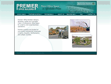 Tablet Screenshot of premierofficebuilders.com